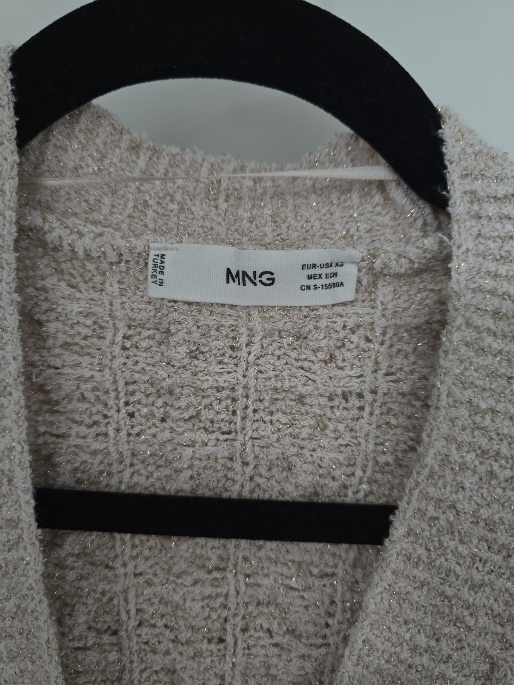 Mango Beige Cable-Knit Button-Front Cardigan - Picture 2 of 3